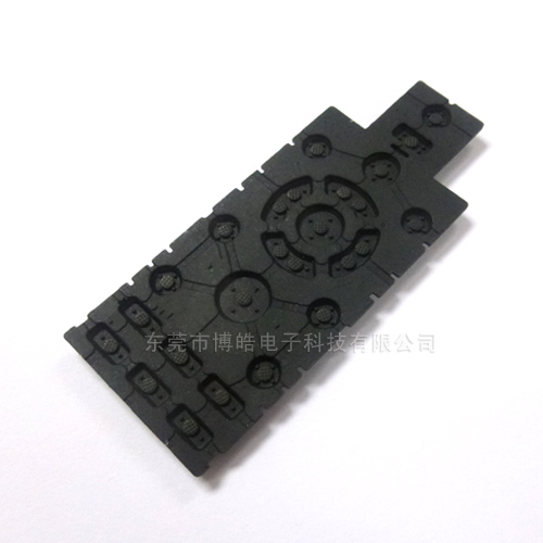 絲印工藝黑色遙控器硅膠按鍵——導電黑粒
